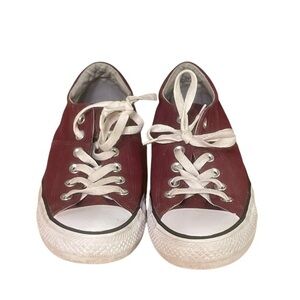 Converse Chuck Taylor Maroon Low-Top Sneakers Shoes